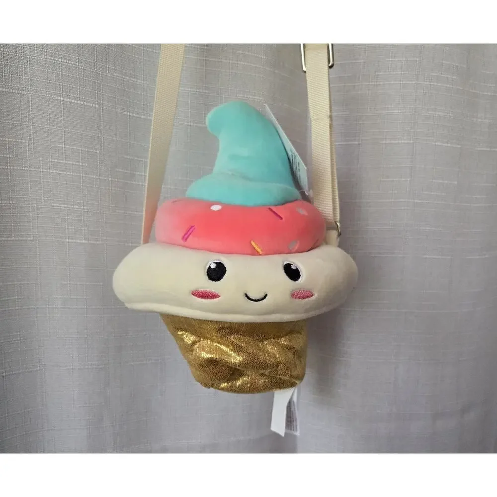 8” Yum Yum Smoochy Pals Ice Cream Cone Plush Purse #61341F New NWT Bag Kids Food